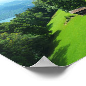Schweizer Alpen im Sommer Poster (Ecke)
