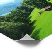 Schweizer Alpen im Sommer Poster (Ecke)