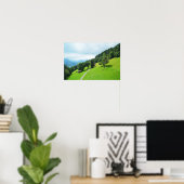 Schweizer Alpen im Sommer Poster (Heimbüro)