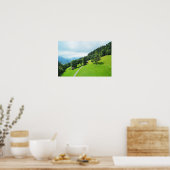 Schweizer Alpen im Sommer Poster (Küche)