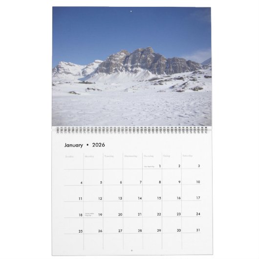 Schweizer Alpen - Kalender 2014 (Jan 2026)