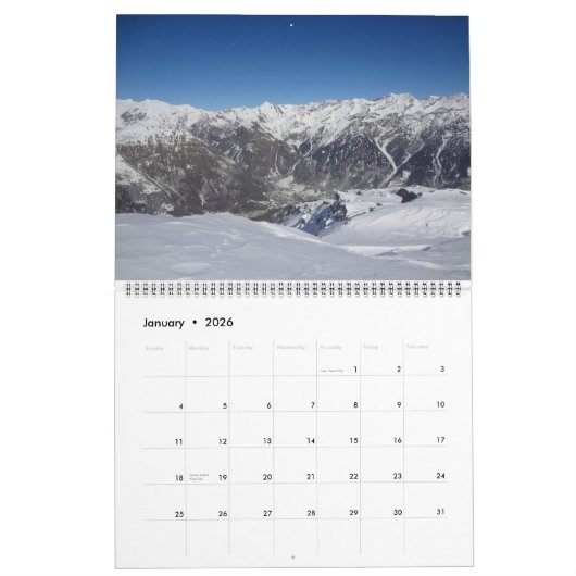 Schweizer Alpen - Kalender 2015 (Jan 2026)