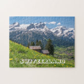 Schweizer Alpen Landschaft Puzzle (Horizontal)