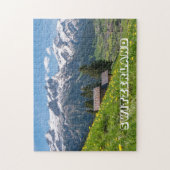 Schweizer Alpen Landschaft Puzzle (Vertikal)