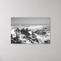Schweizer Alpen Landschaft Schwarz und Weiß
