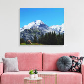 Schweizer Alpen Leinwanddruck (Insitu (Wohnzimmer))