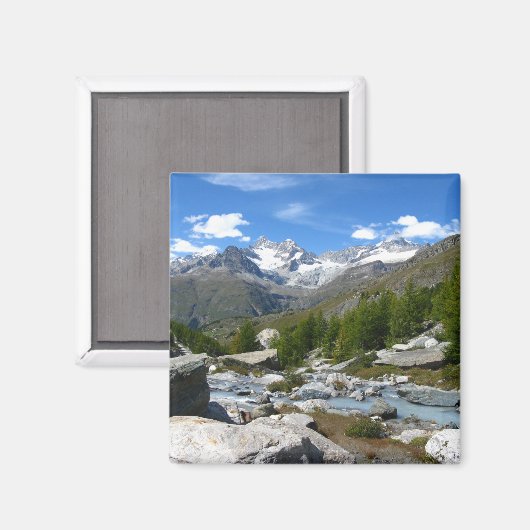 Schweizer Alpen Magnet (Vorderseite/Rückseite)