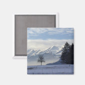 Schweizer Alpen Magnet (Vorderseite/Rückseite)