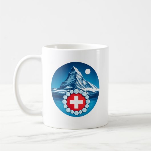 Schweizer Alpen - Matterhorn Kaffeetasse (Links)