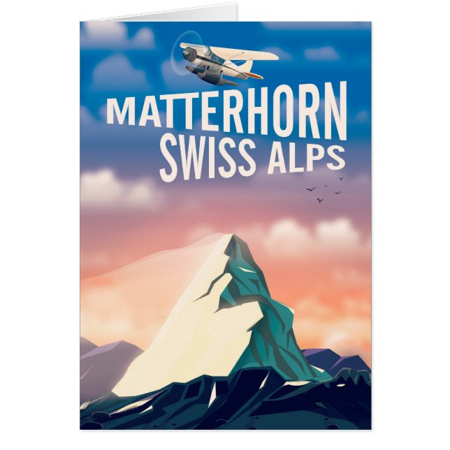 Schweizer Alpen Matterhorn Reiseplakat (Vorne)