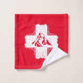 Schweizer Alpen Matterhorn - Schweiz Badhandtuch Set (Waschlappen)