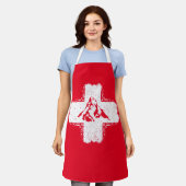 Schweizer Alpen Matterhorn - Schweiz Schürze (Getragen)