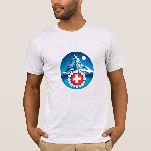 Schweizer Alpen - Matterhorn T-Shirt (Vorderseite)