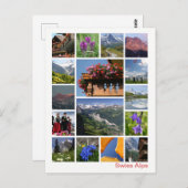 Schweizer Alpen - Mehrbild 2 Postkarte (Vorne/Hinten)