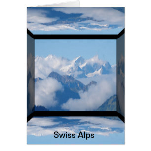 Schweizer Alpen mit Wolken von Celeste Sheffey