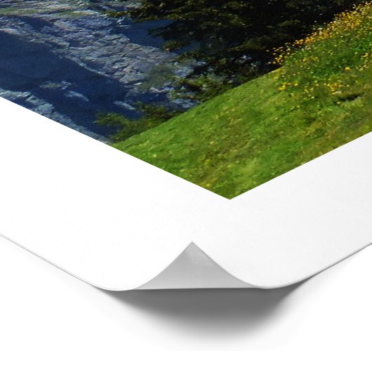 Schweizer Alpen Poster (Ecke)