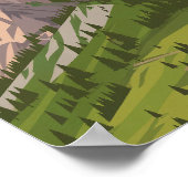 Schweizer Alpen-Poster Poster (Ecke)