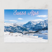 Schweizer Alpen Postkarte (Vorderseite)
