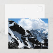 Schweizer Alpen Postkarte (Vorne/Hinten)