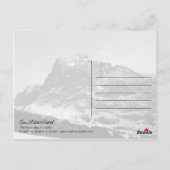 Schweizer Alpen Postkarte (Rückseite)
