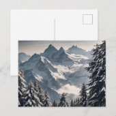 Schweizer Alpen Postkarte (Vorne/Hinten)