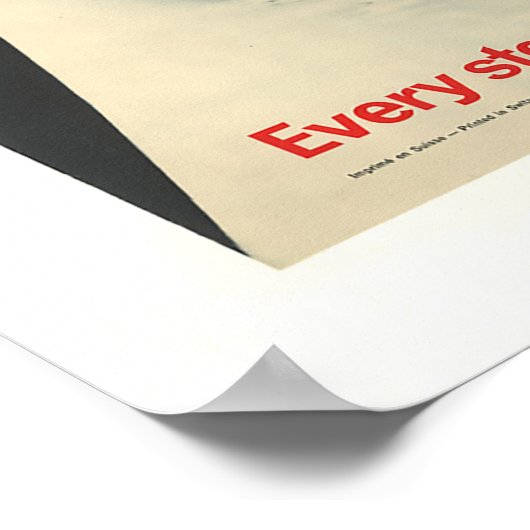 Schweizer Alpen Rufen, Vintages Skiposter Poster (Ecke)