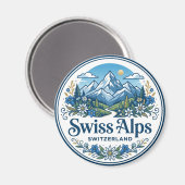 Schweizer Alpen Schweiz Magnet (Vorderseite/Rückseite)