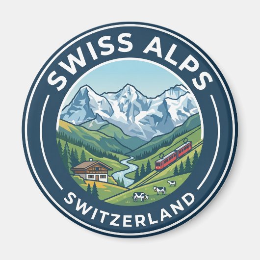 SCHWEIZER ALPEN SCHWEIZ MAGNET (Vorne)