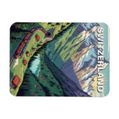 Schweizer Alpen Schweiz Reise Magnet (Horizontal)