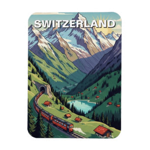 Schweizer Alpen Schweiz Reise Magnet