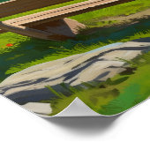 Schweizer Alpen Schweiz Reise Poster (Ecke)