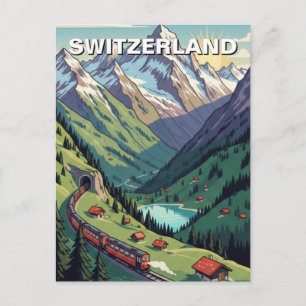Schweizer Alpen Schweiz Reise Postkarte
