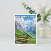 Schweizer Alpen Schweiz Reisen Postkarte (Stehend Vorderseite)