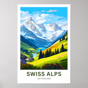 Schweizer Alpen Schweiz Reisen Print Poster