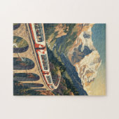 Schweizer Alpen Schweiz Reisen Zug Puzzle (Horizontal)
