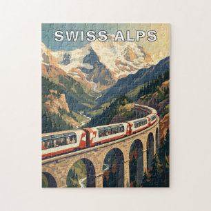 Schweizer Alpen Schweiz Reisen Zug Puzzle