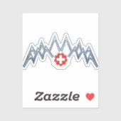 Schweizer Alpen Vinyl Sticker (Blatt)