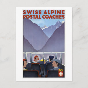 Schweizer Alpenpostkutschen Schweiz Postkarte