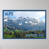 Schweizer Alpenreisen Poster (Vorne)
