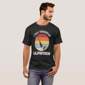 Schweizer Alphormusikinstrument in den Schweizer A T-Shirt (Vorne ganz)