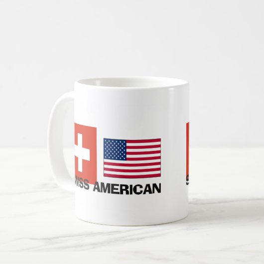 Schweizer Amerikaner Kaffeetasse (Vorderseite Links)