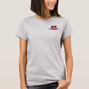 Schweizer-Amerikanische Schild-Flagge T-Shirt