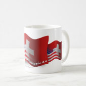 Schweizer-Amerikanische wellenartig bewegende Kaffeetasse (VorderseiteRechts)