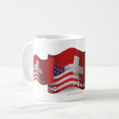 Schweizer-Amerikanische wellenartig bewegende Kaffeetasse (Vorderseite Links)