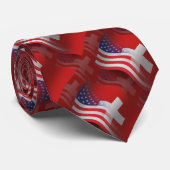 Schweizer-Amerikanische wellenartig bewegende Krawatte (Gerollt)