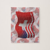Schweizer-Amerikanische wellenartig bewegende Puzzle (Vertikal)