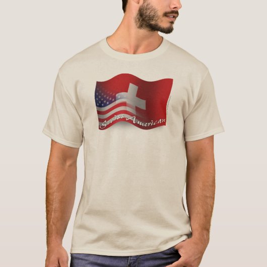 Schweizer-Amerikanische wellenartig bewegende T-Shirt (Vorderseite)