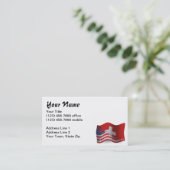 Schweizer-Amerikanische wellenartig bewegende Visitenkarte (Stehend Vorderseite)