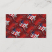 Schweizer-Amerikanische wellenartig bewegende Visitenkarte (Rückseite)