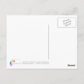 Schweizer Bahngleis Postkarte (Rückseite)